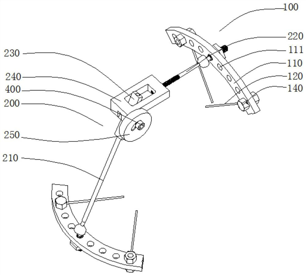 Universal phalanx and metacarpus annular external fixator