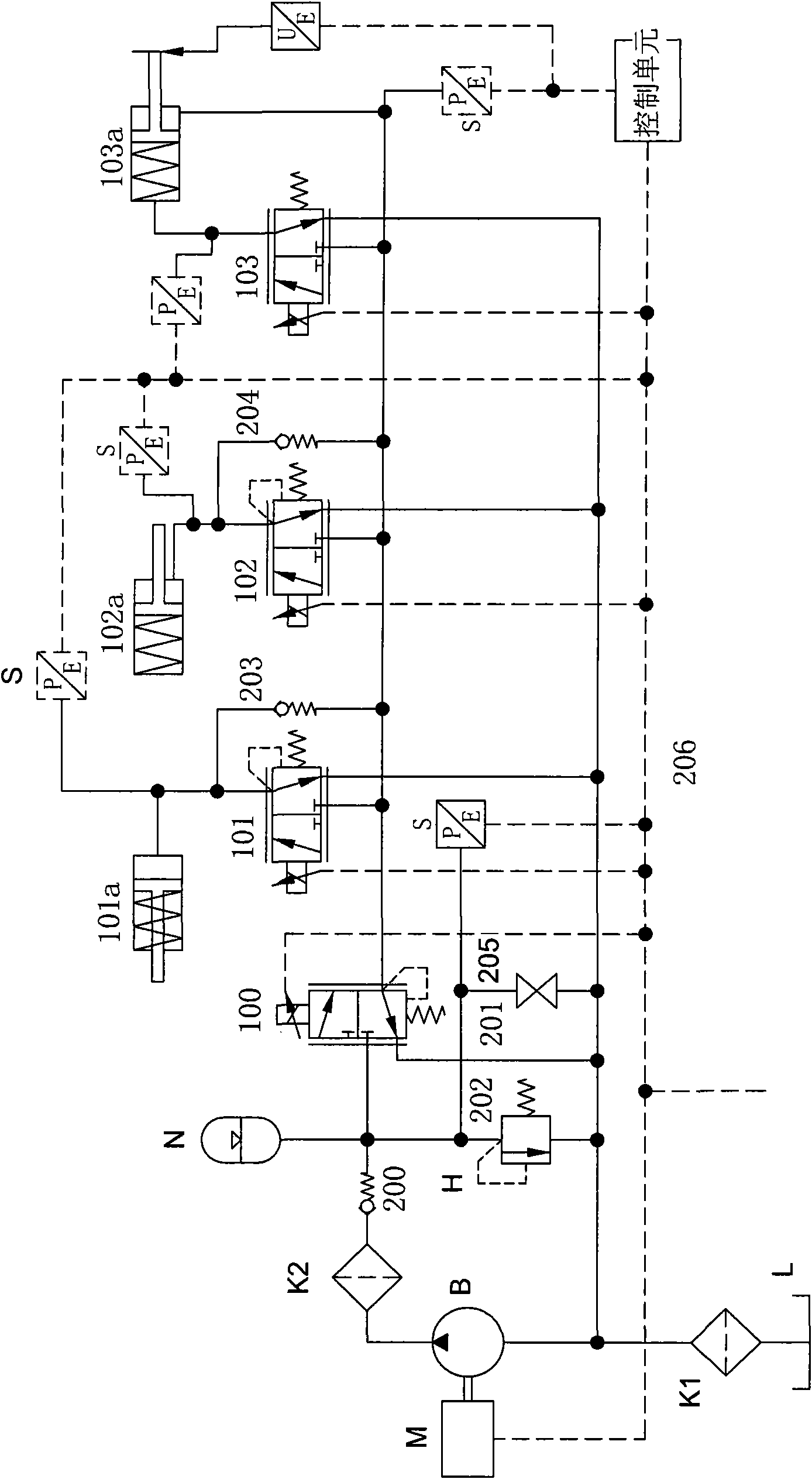 Hydraulic system and hybrid vehicle comprising same