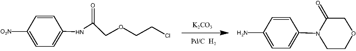 A kind of preparation method of 4-(4-aminophenyl)-3-morpholinone