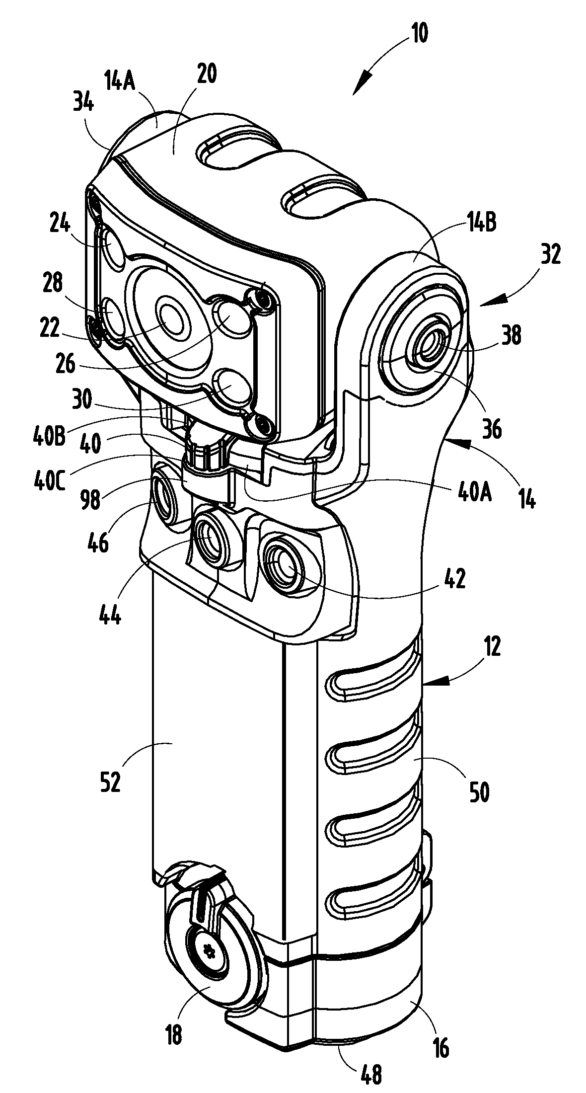 Lighting Device Configured to Operate with Different Batteries