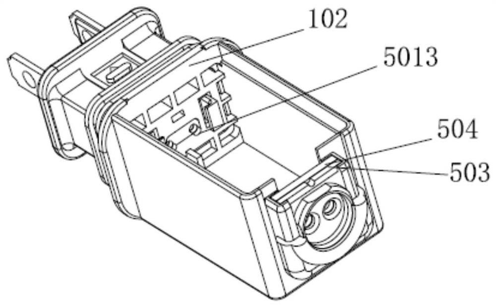 Assembled waterproof power plug assembly