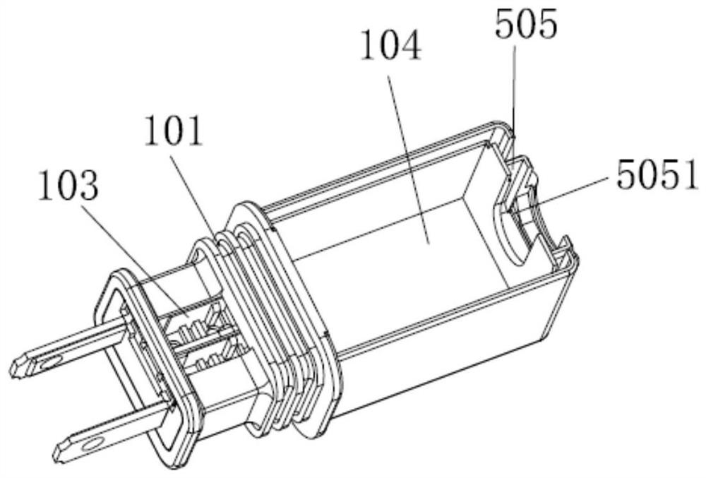 Assembled waterproof power plug assembly