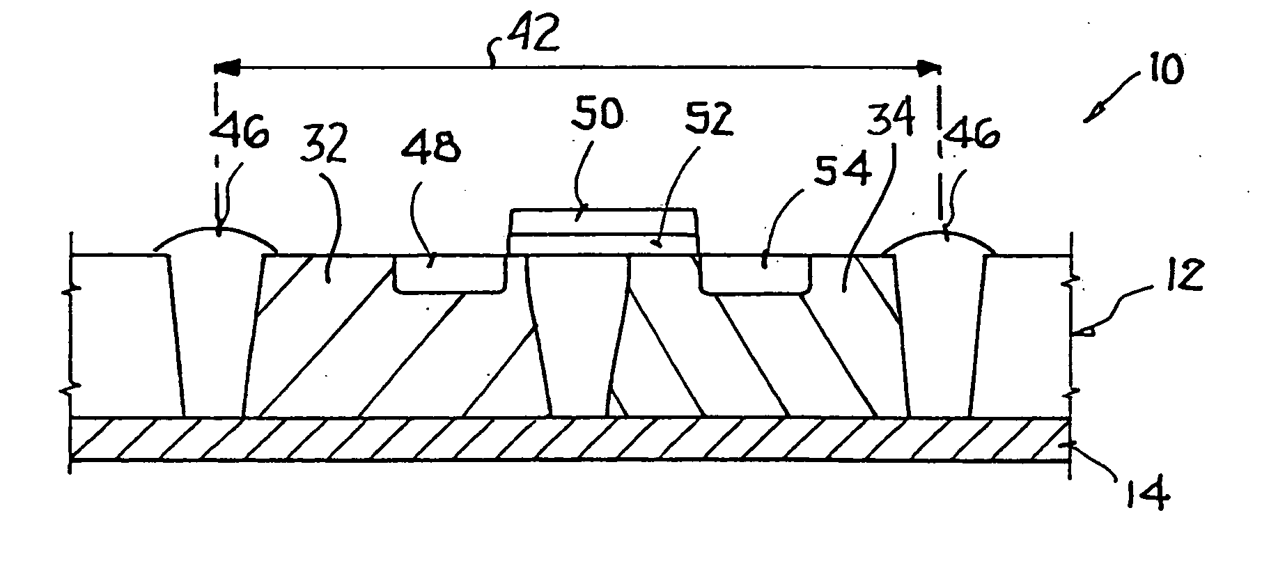 Method of fabricating semiconductor components through implantation and diffusion in a semiconductor substrate
