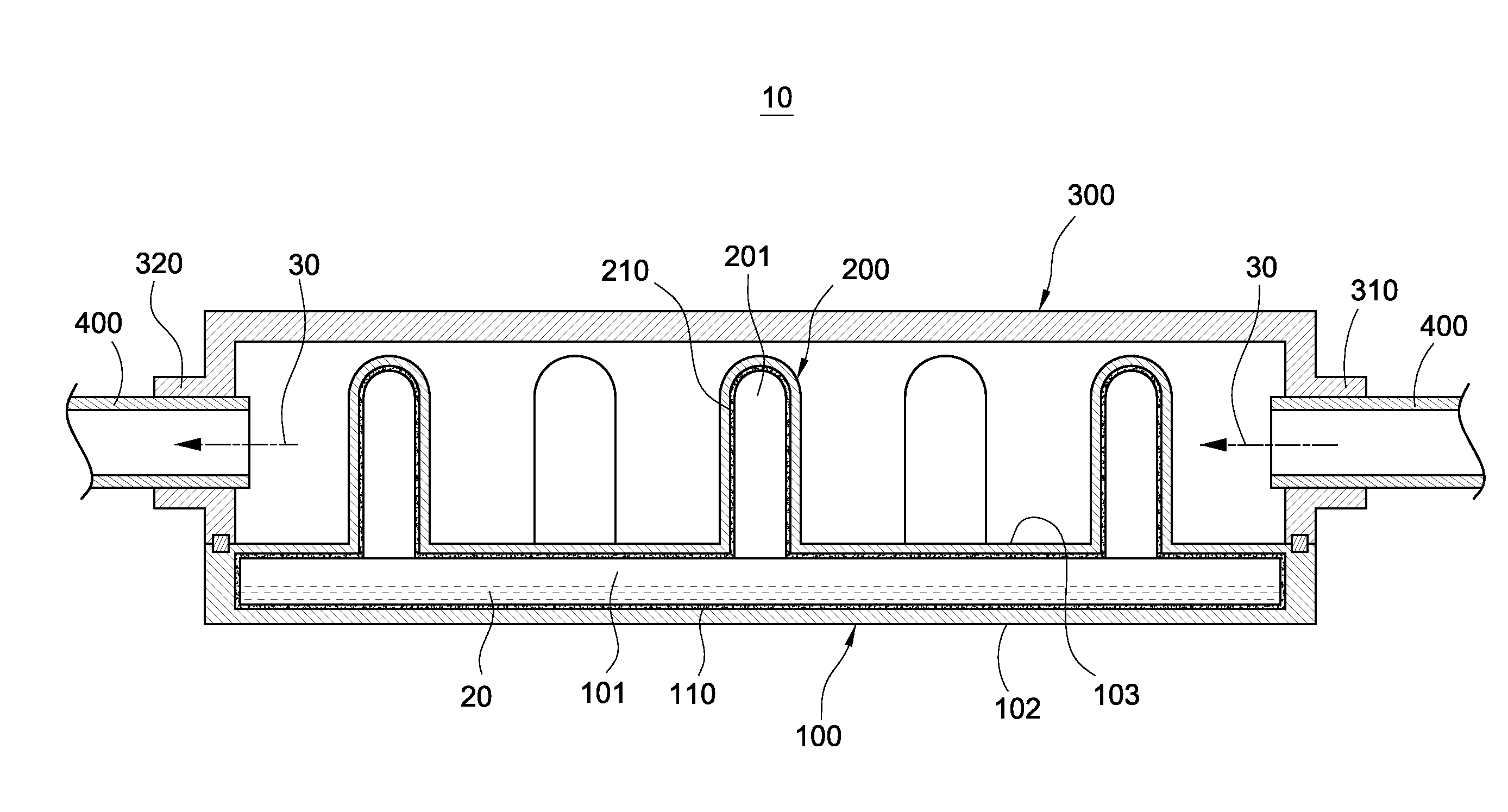 Water-cooling heat dissipation device and water block thereof