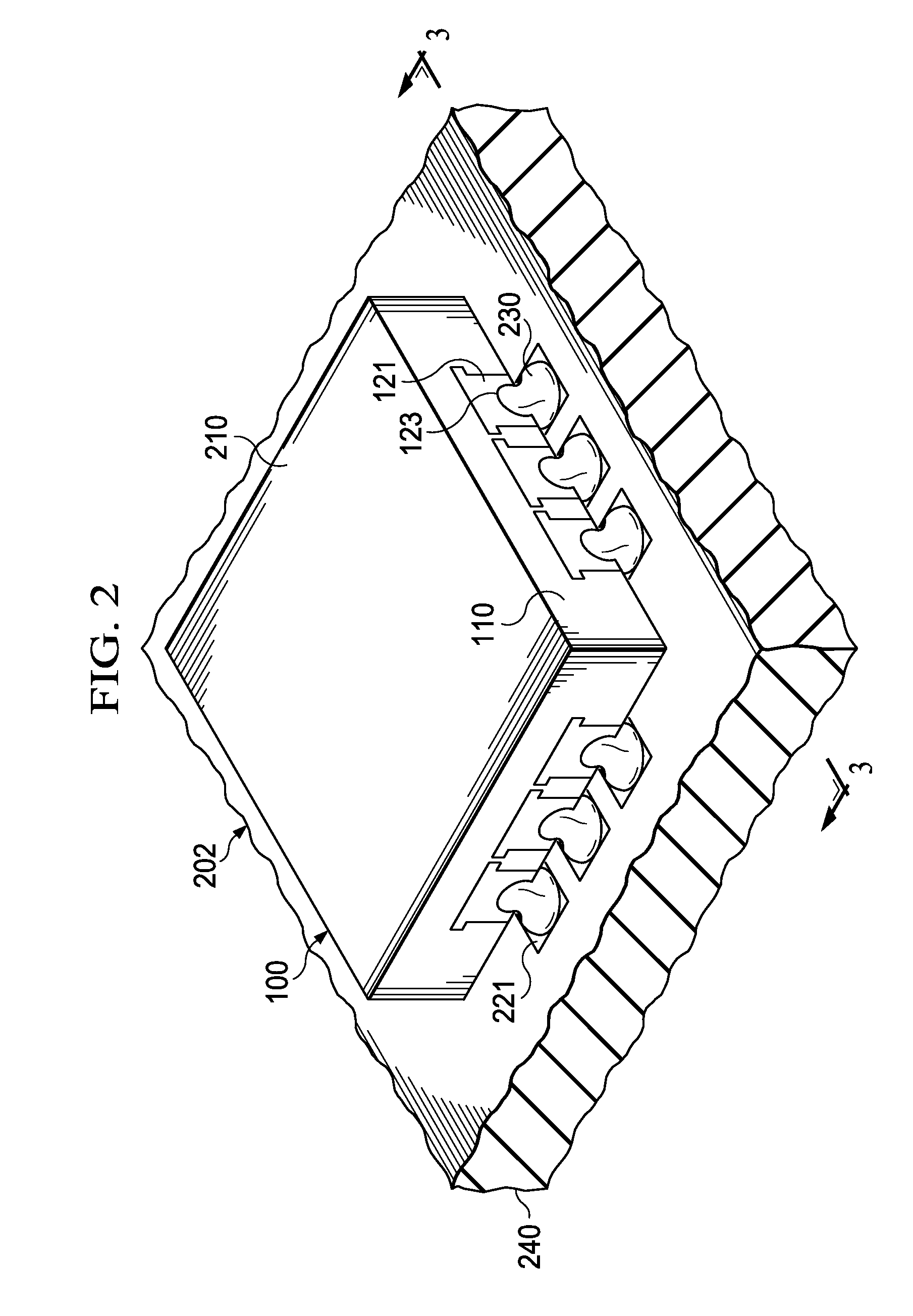Semiconductor Package Leads Having Grooved Contact Areas