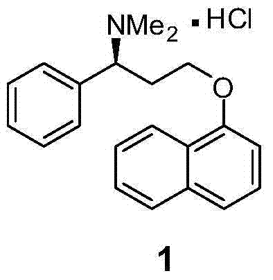Dapoxetine hydrochloride synthetic method