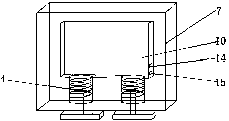 Dust-proof LCD display screen damping device