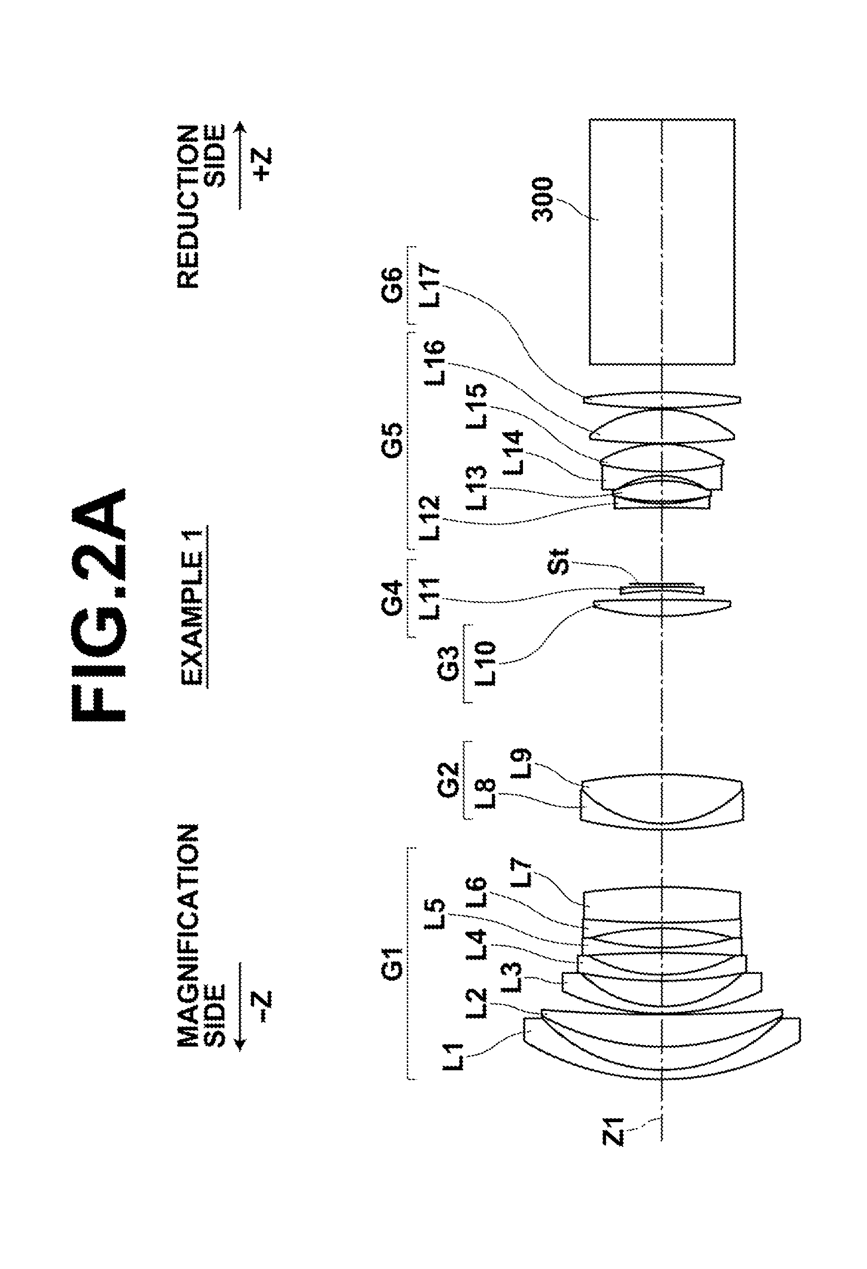 Projection zoom lens and projection display apparatus