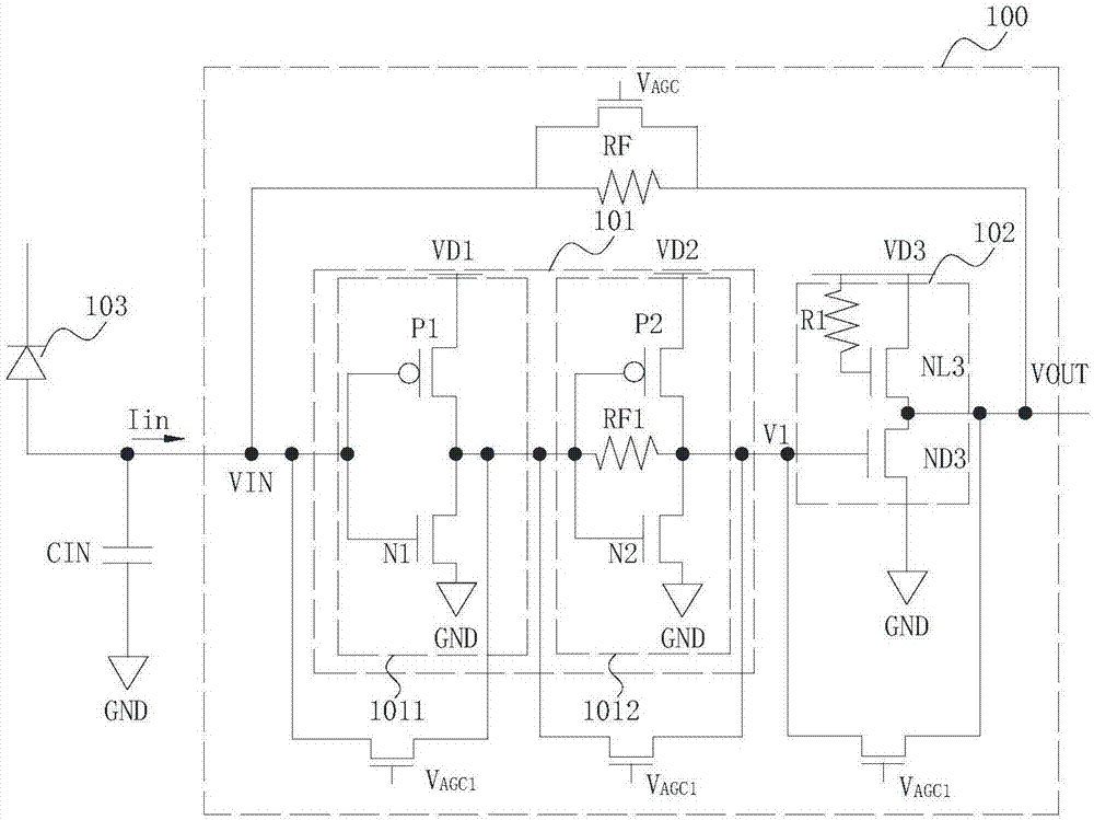 Trans-impedance amplifier