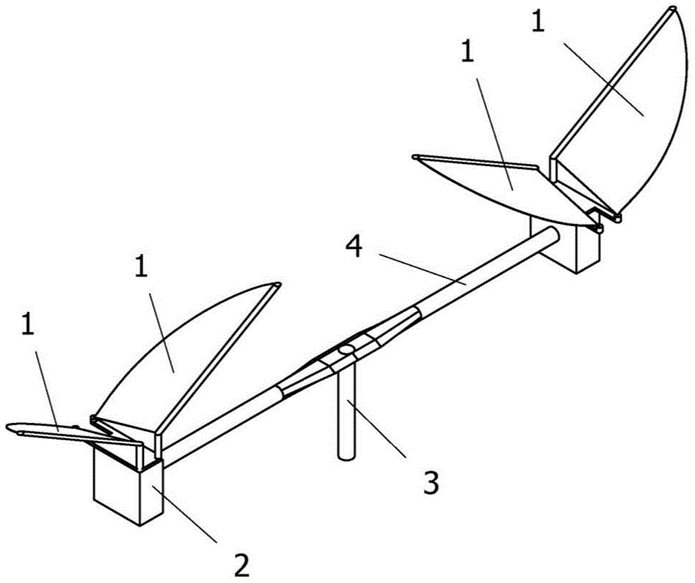 Novel flapping rotary wing structure and corresponding micro-miniature flapping rotary wing device