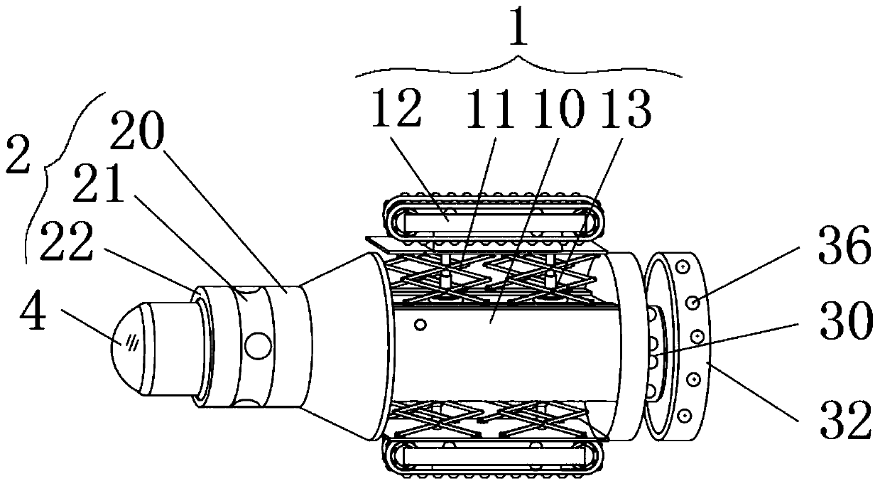 Robot used for cleaning inner wall of pipeline