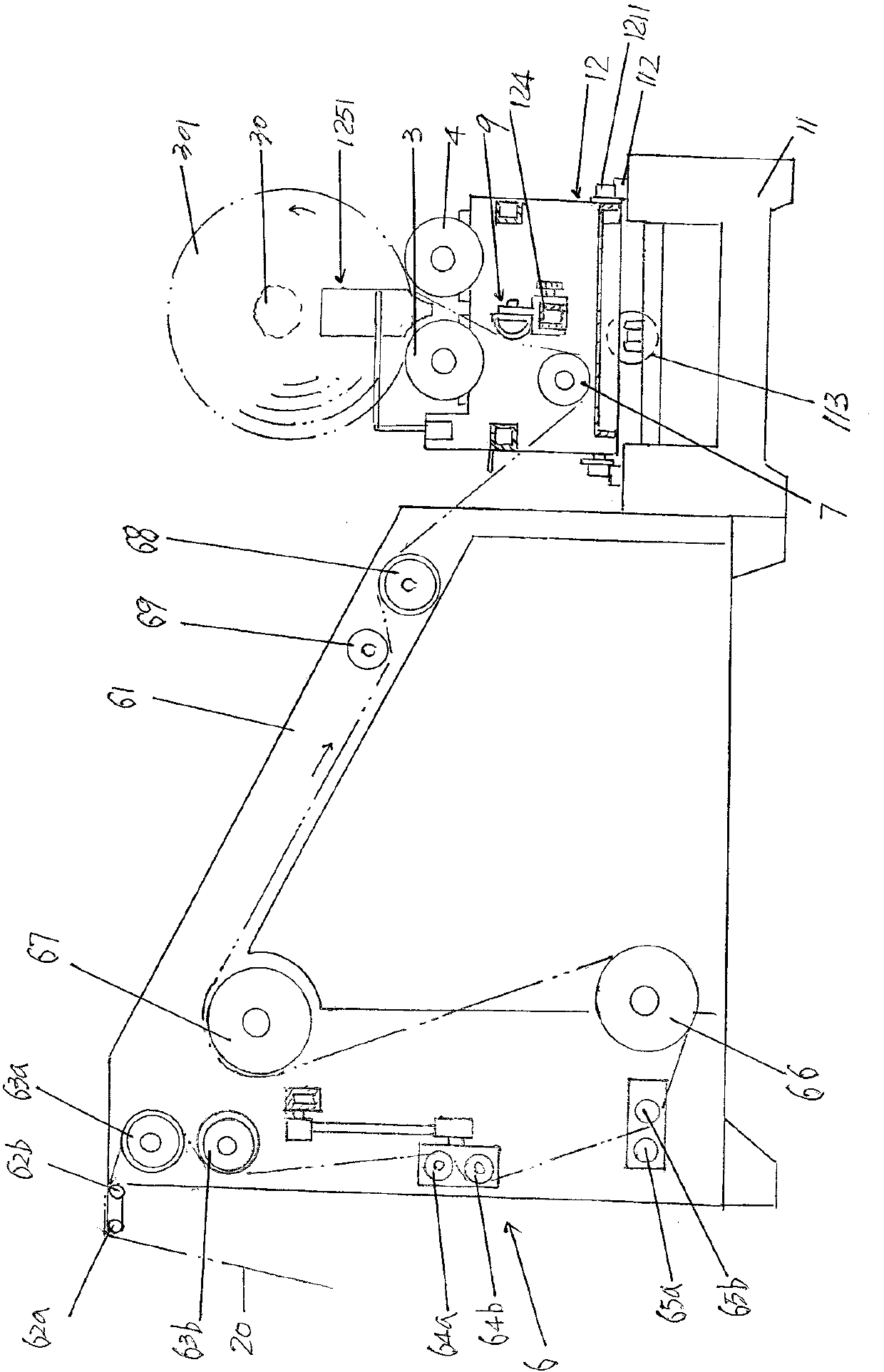 Needle textile fabric rolling and testing device