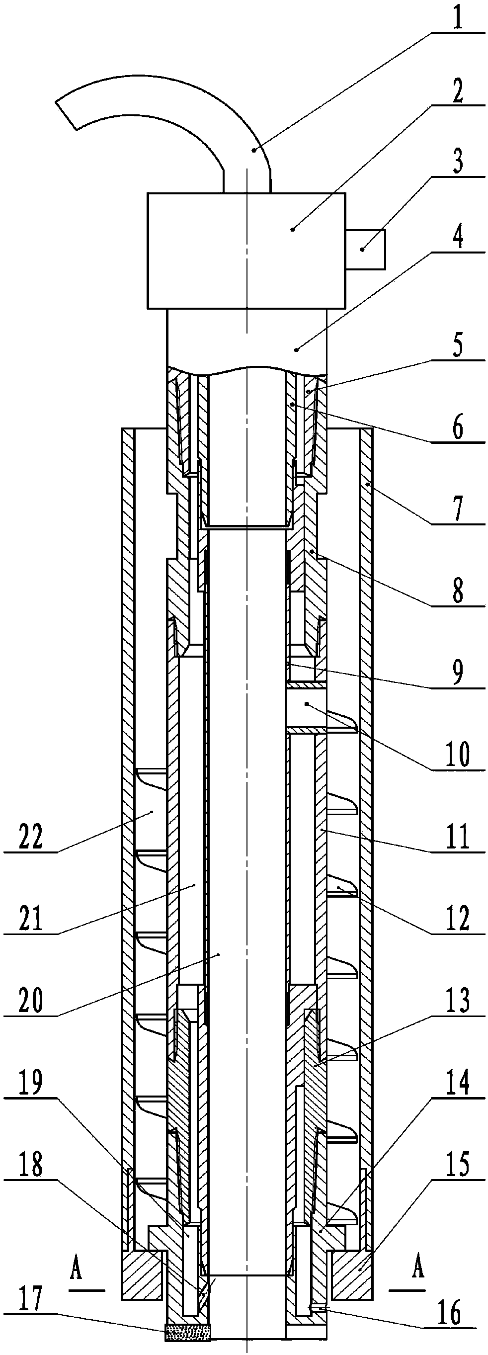 Loose-soft rock soil stratum reverse circulation casing-following drilling tool and drilling process