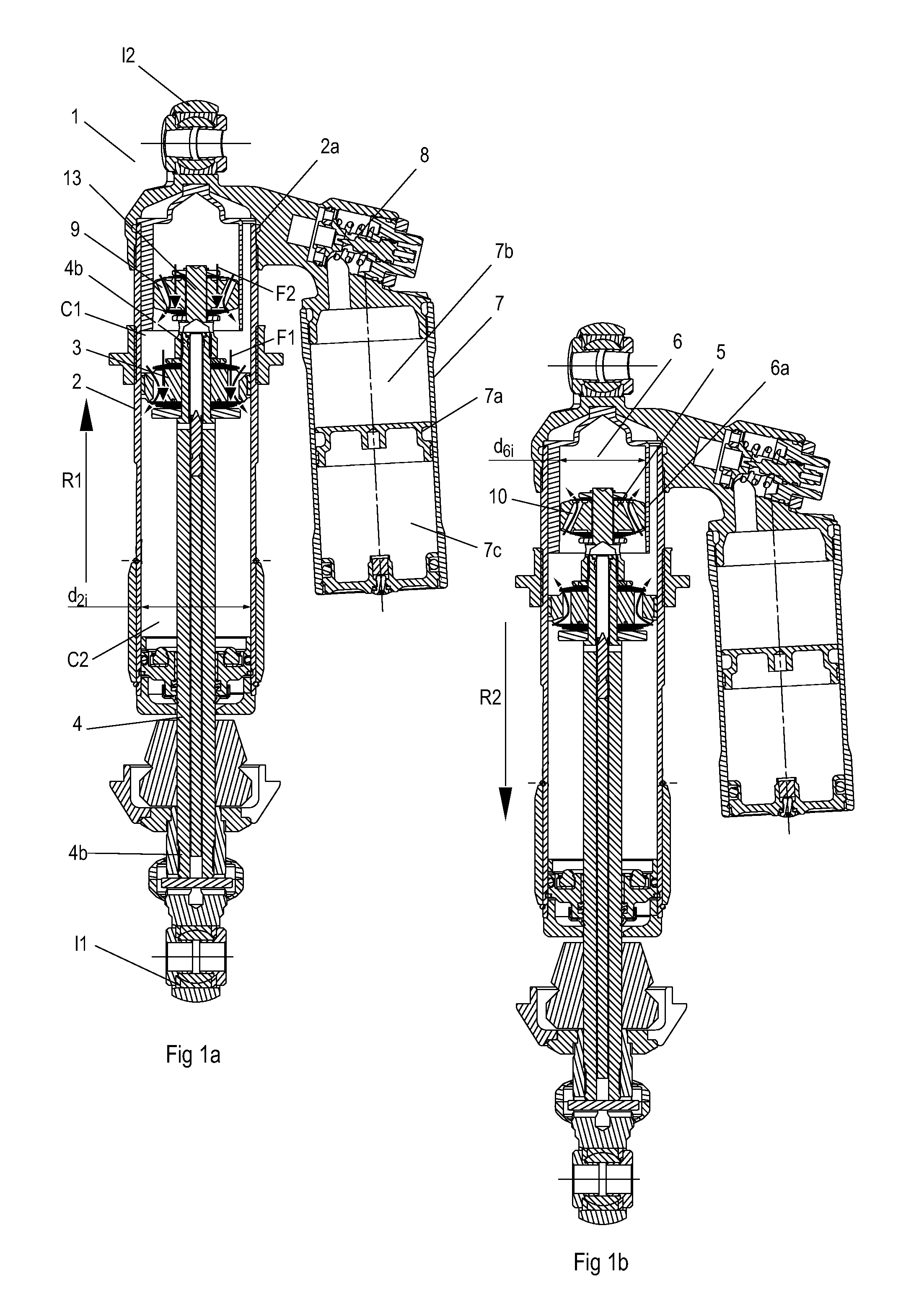 Shock absorber with increasing damping force