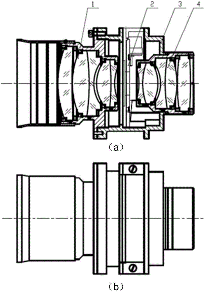 Between-lens shutter device of full-frame transfer CCD camera