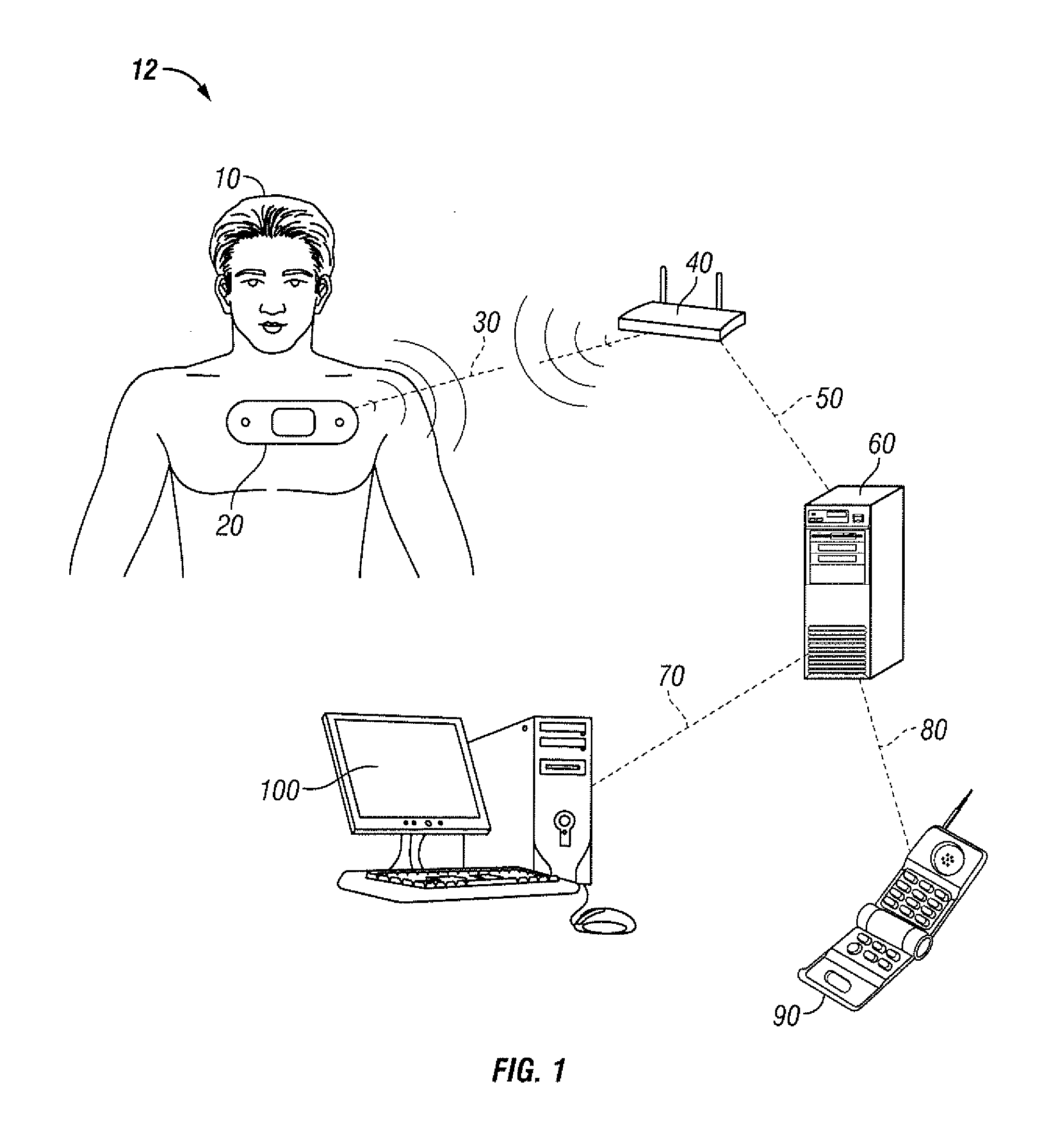 System and method for saving battery power in a patient monitoring system