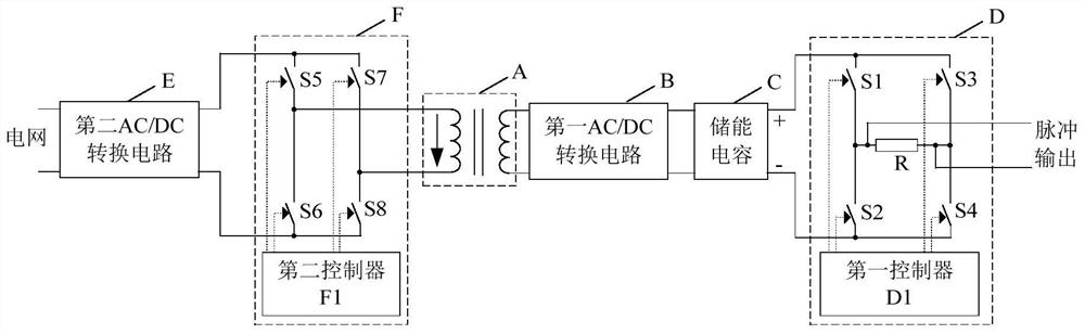 Power module for pulse power generation device and pulse power generation device