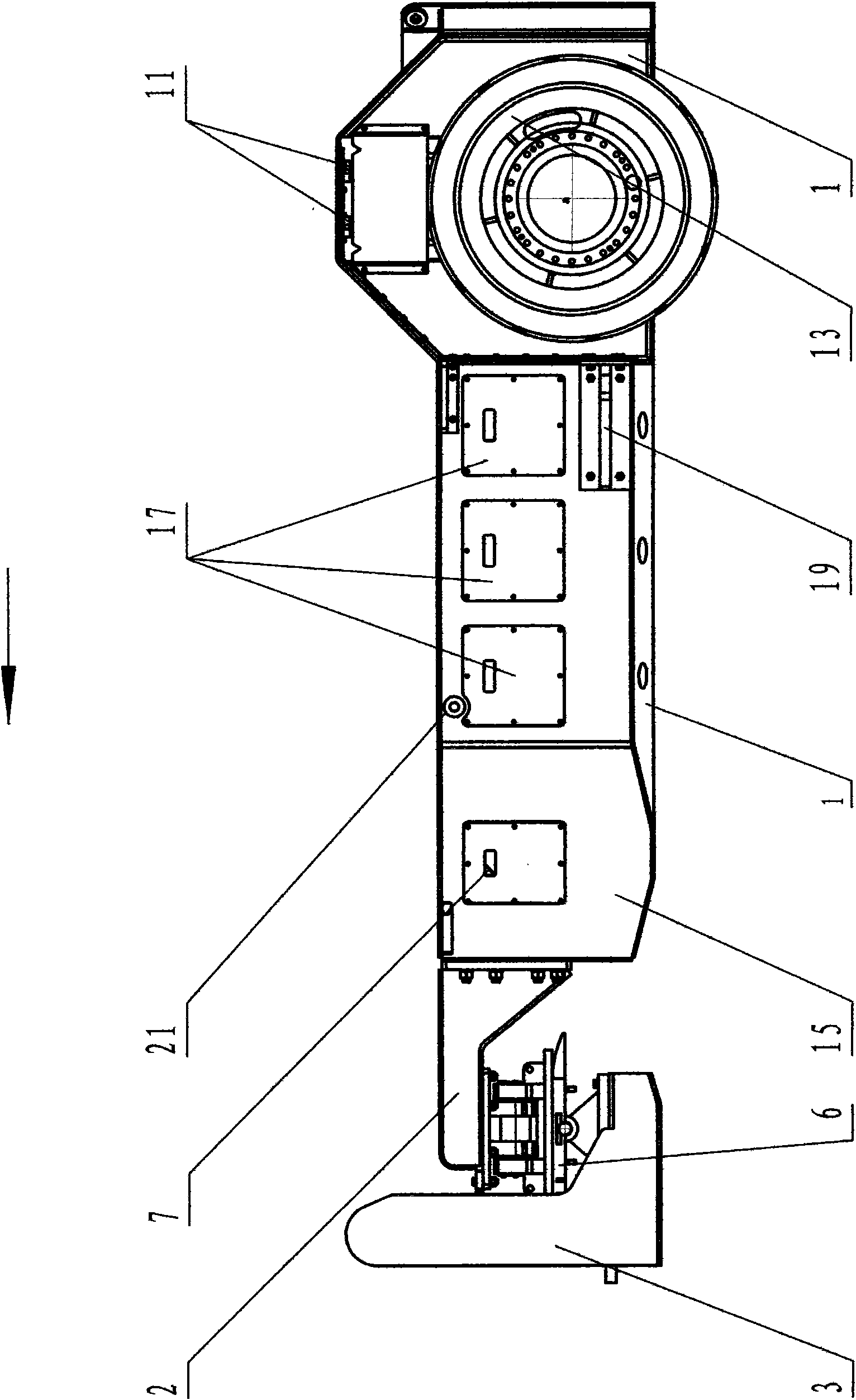 Towing vehicle for transporting supports