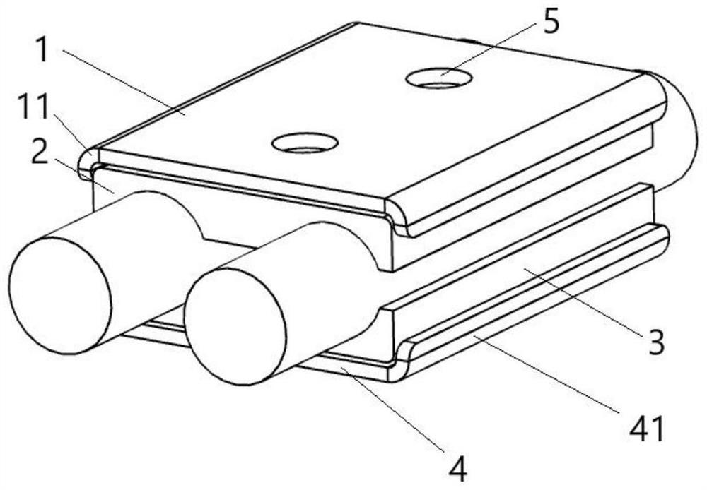 Combined parallel groove clamp