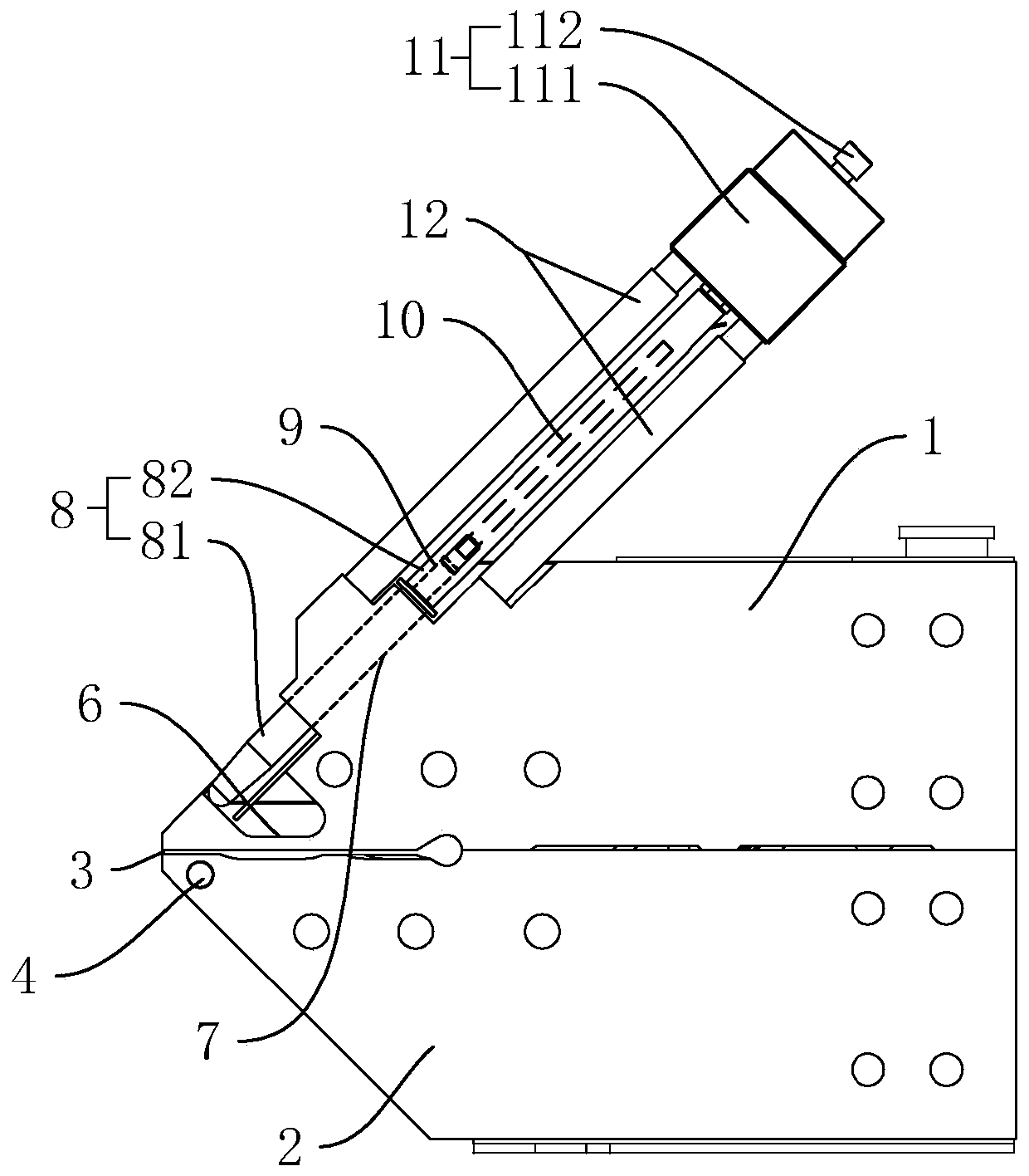 Sheet extrusion die head