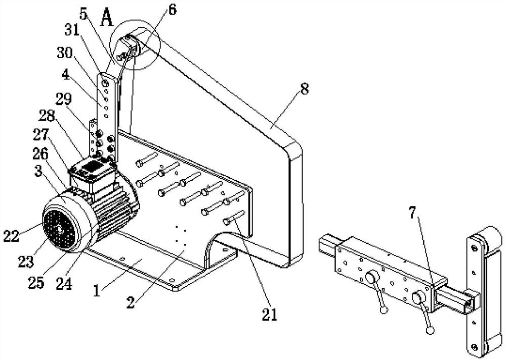 Aluminum foil composite film tearing device for aluminum foil compounding machine