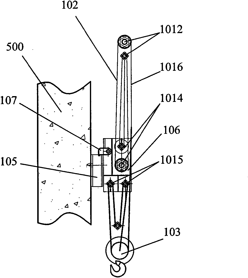 Mould climbing platform system and mould climbing method thereof