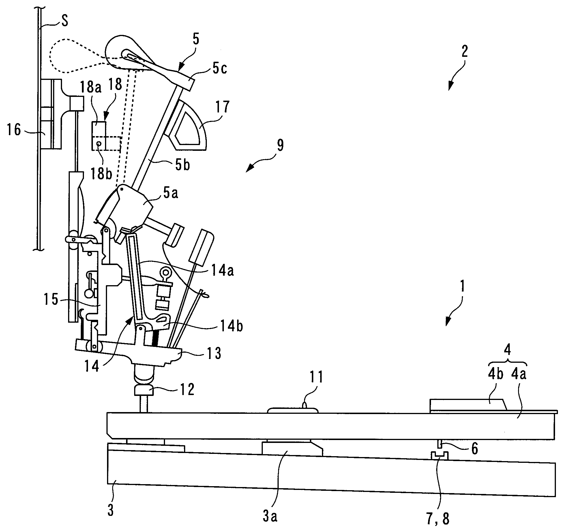 Touch detecting device of keyboard instrument