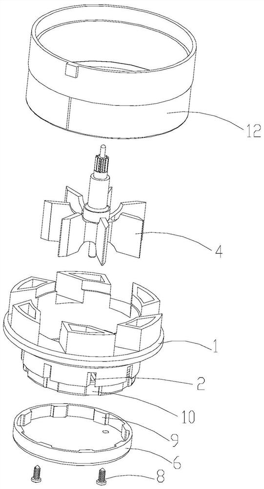 Multi-flow-direction impeller box assembly and water meter with the same