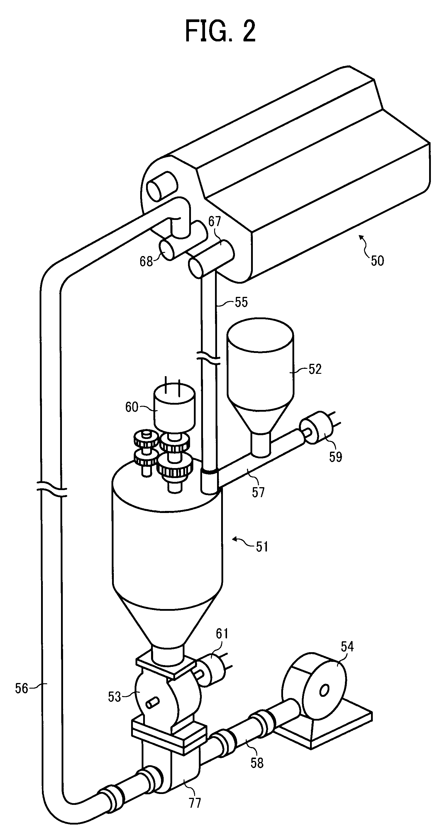 Developing agent circulation system and image forming apparatus using same