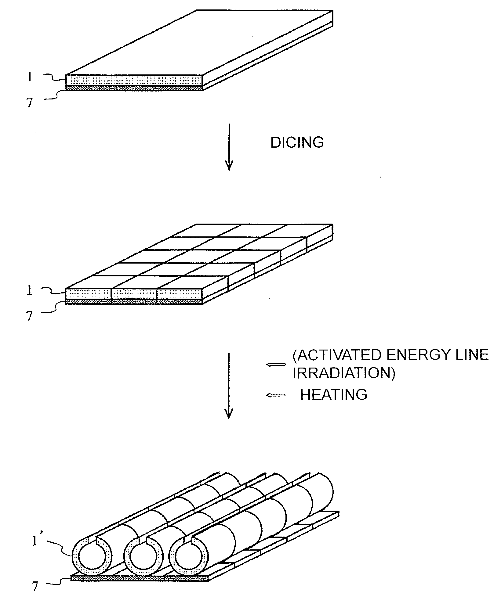 Method for separating and removing dicing surface protection tape from object to be cut