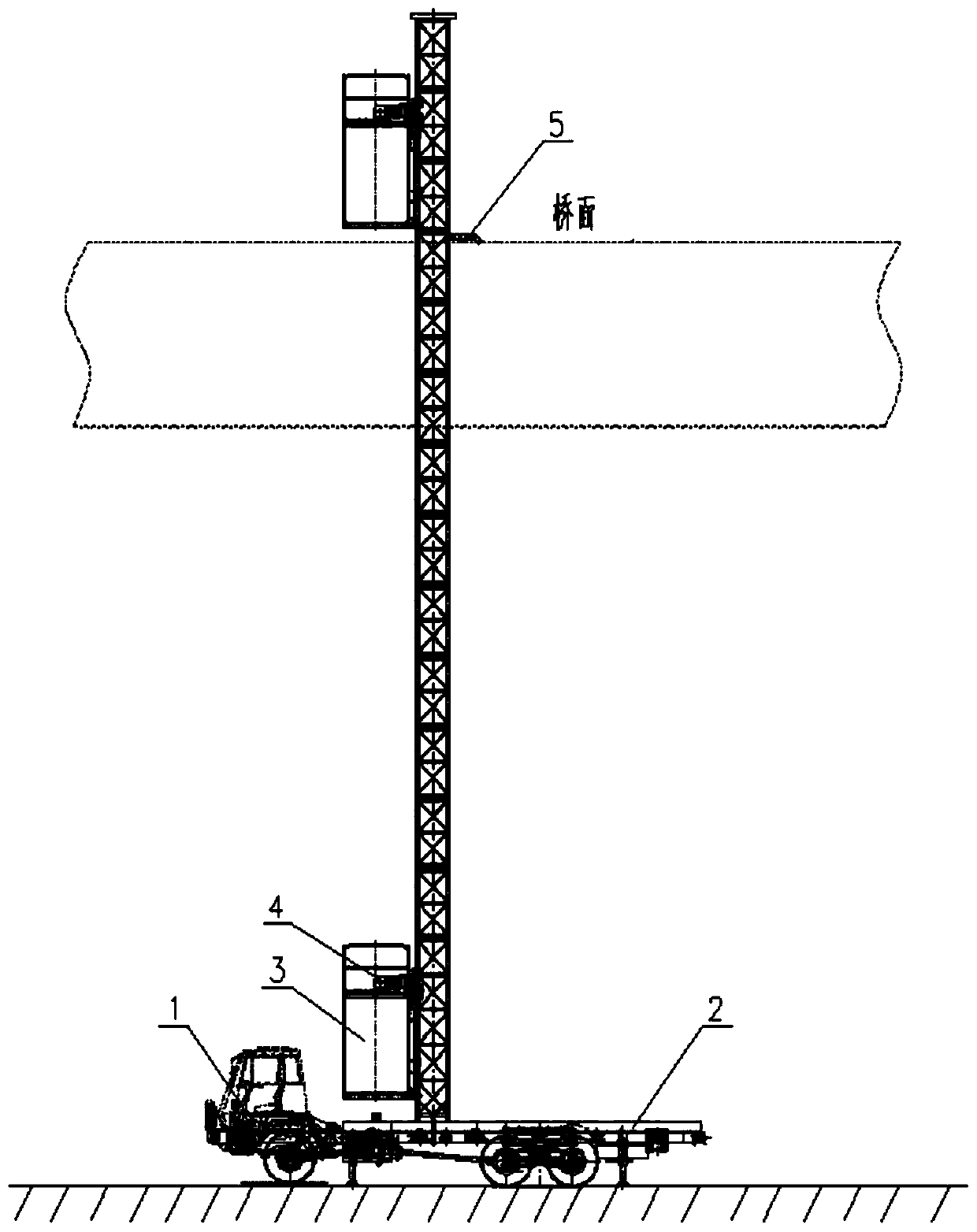 A vehicle-mounted quick installation rescue elevator