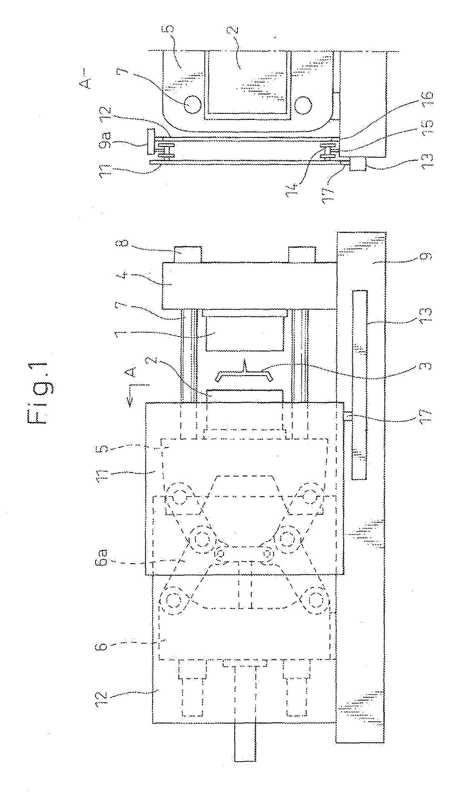 Safety door automatic opening/closing device in injection molding machine and the like and method of controlling the same