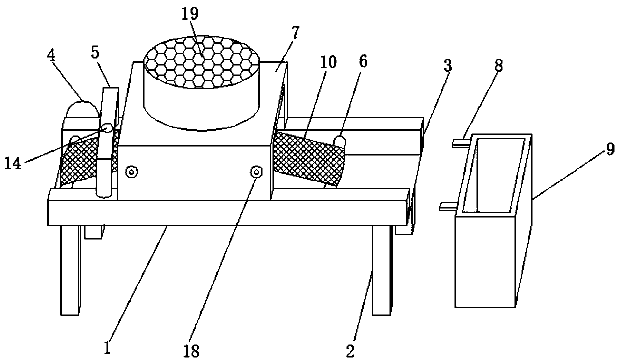 Drying device of plastic pelletizing material strips