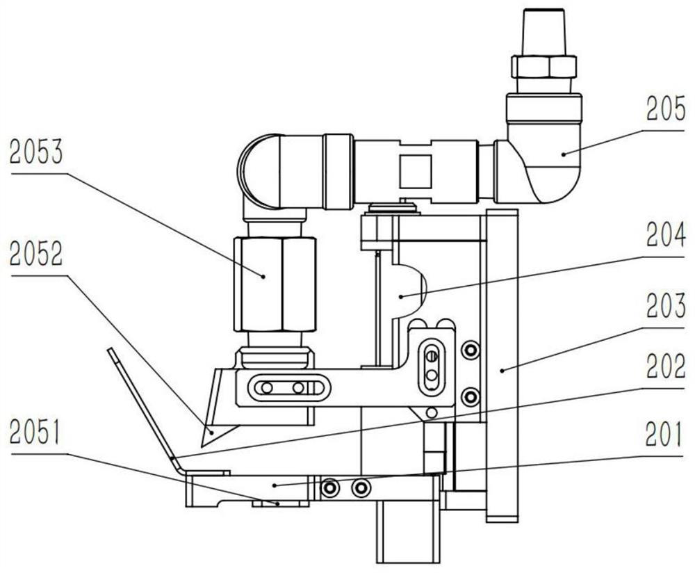 Laser welding device for multi-layer current collector and outer tab