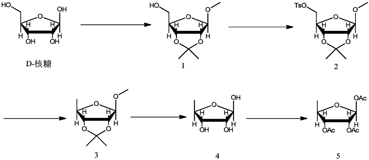 Preparation method of high-purity capecitabine key intermediate