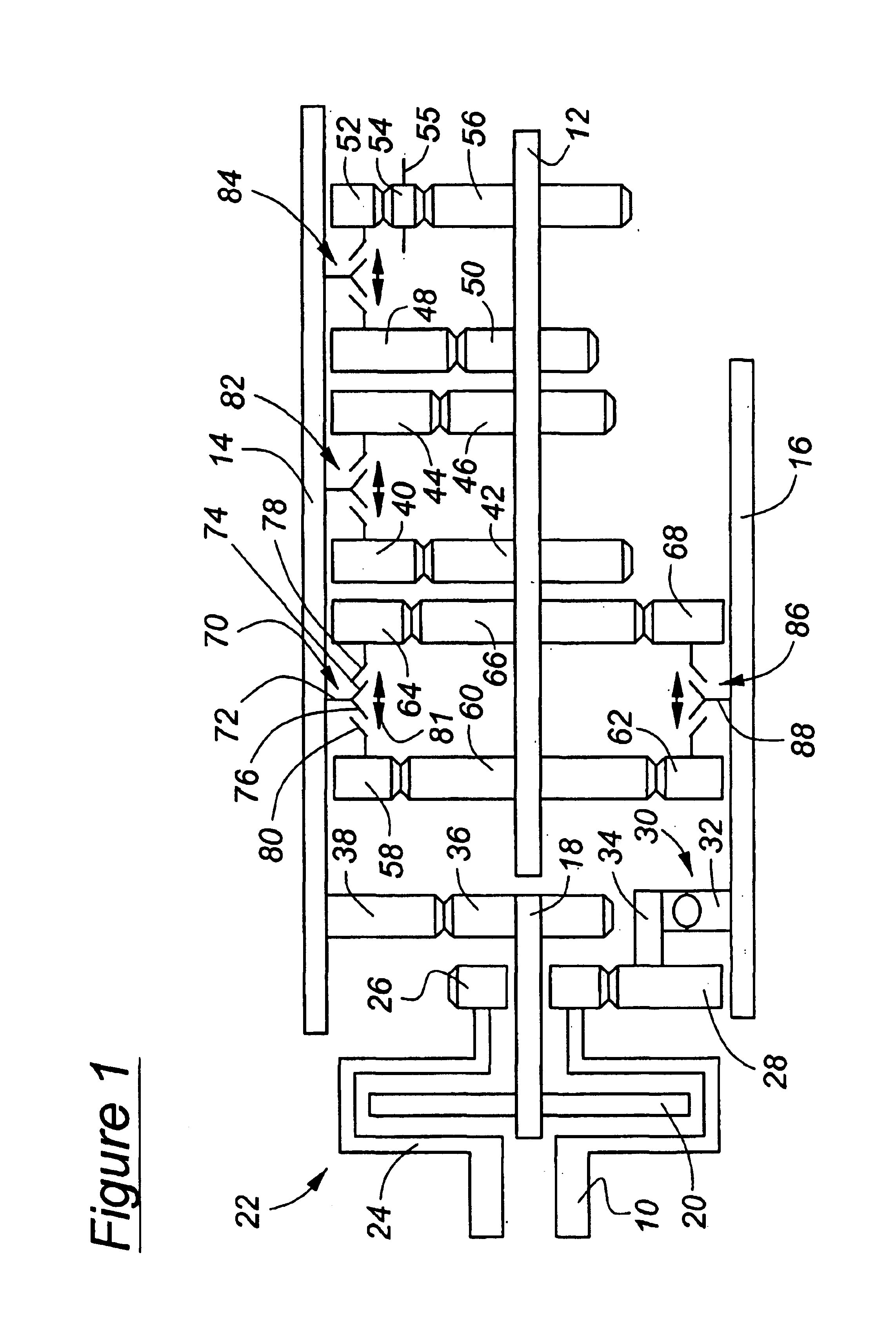 Method for controlling speed ratio changes in a layshaft automatic transmission having power-on shifting