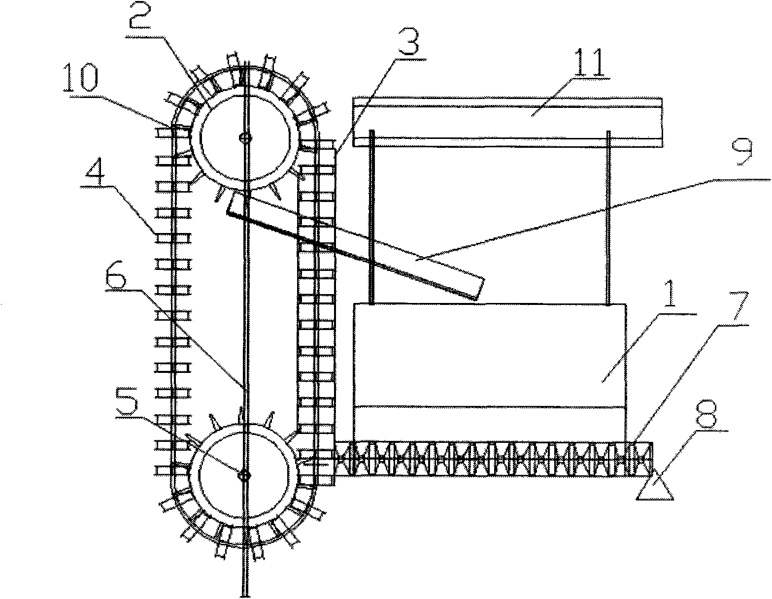 Ventilation and air-drying system for grain store of grain depot
