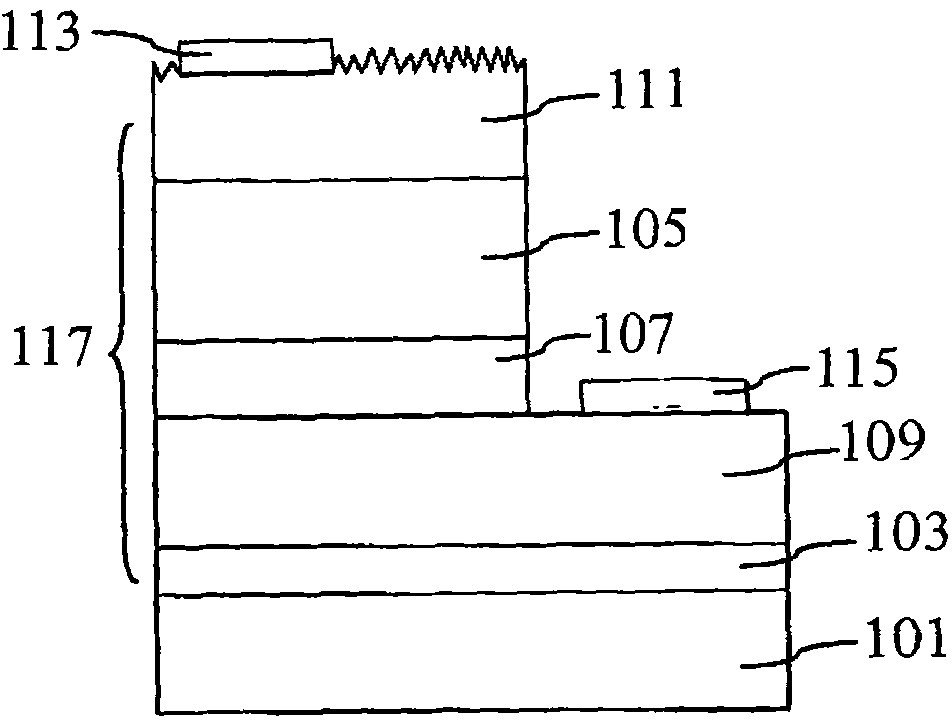 Semiconductor photoelectric structure for improving light extraction efficiency and manufacturing method thereof
