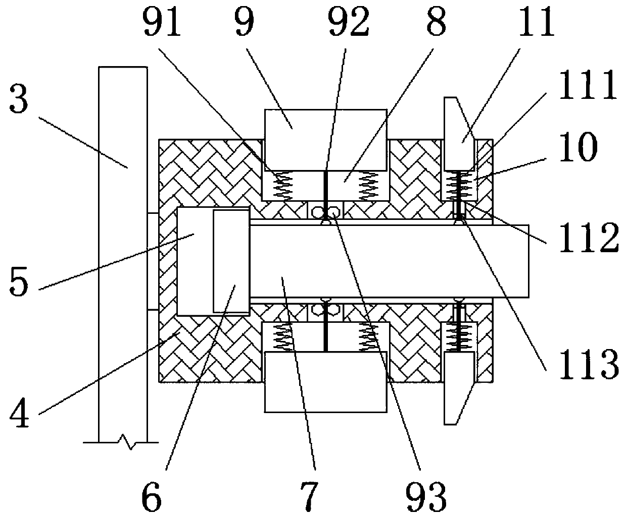 Anti-collision packager for logistics packaging convenient for film replacement