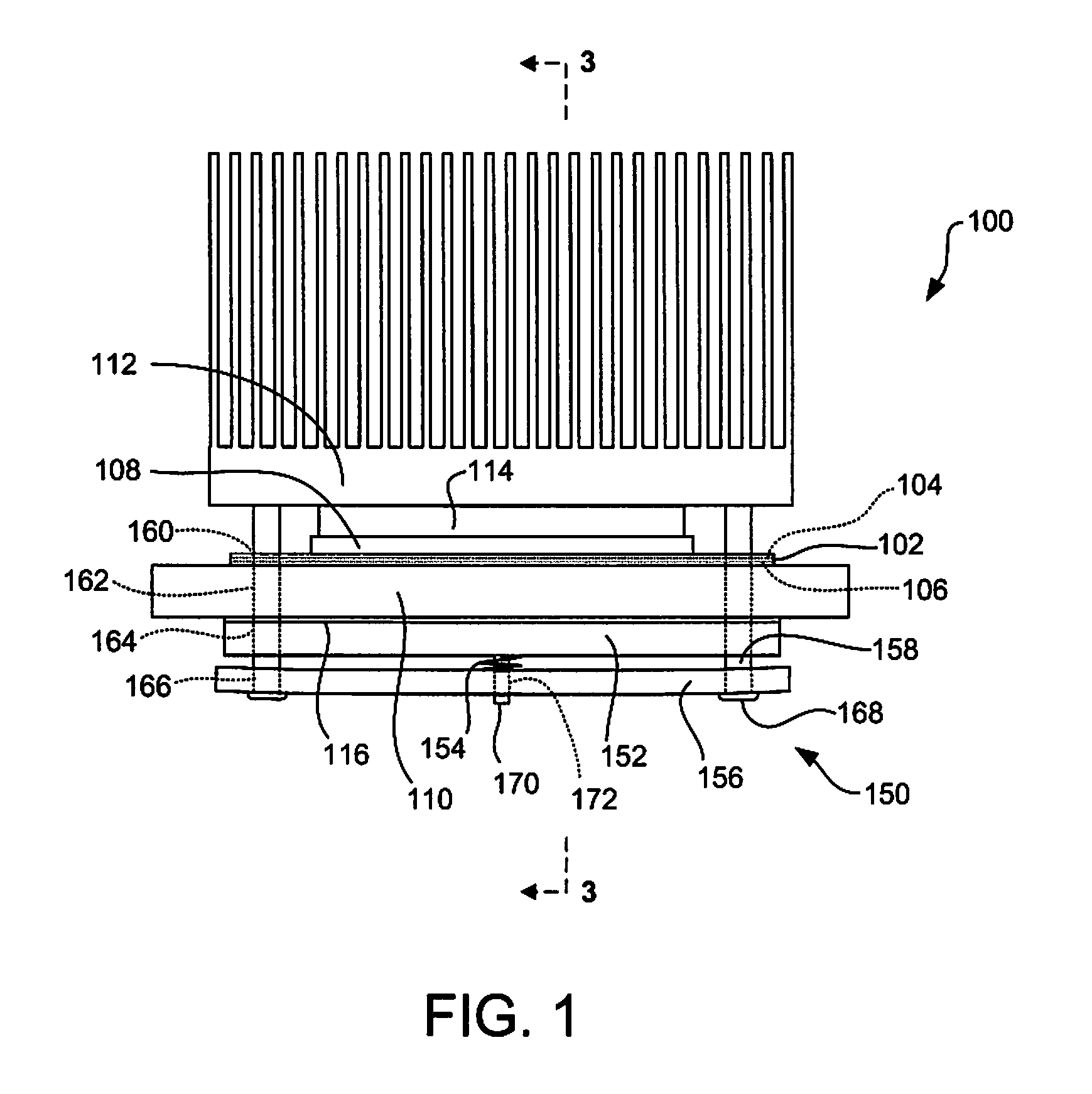 Method and Apparatus for Electrically Connecting Two Substrates Using a Land Grid Array Connector Provided with a Frame Structure Having Power Distribution Elements