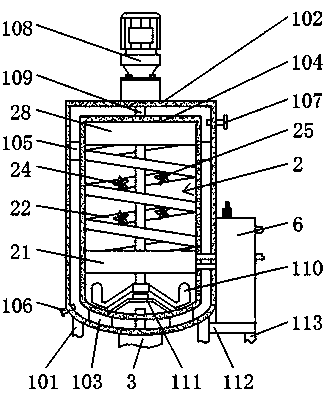 Treatment and recovery device for mixed waste emulsion
