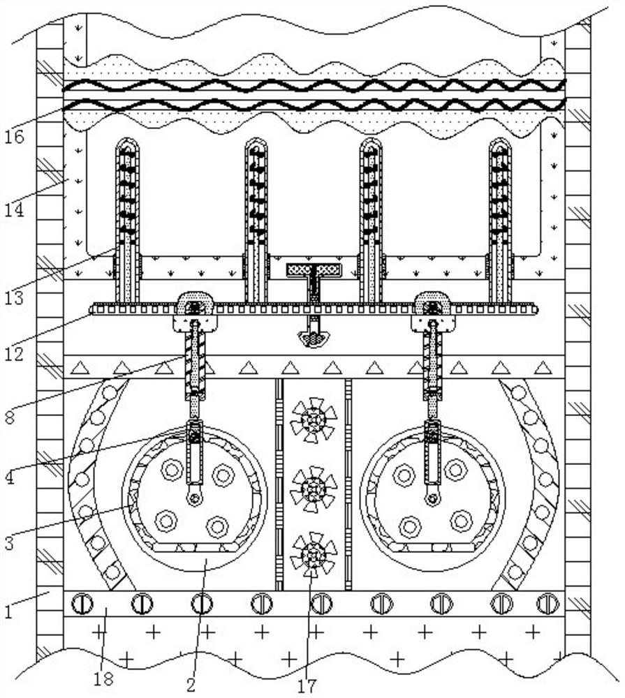 Medium-frequency furnace smelting device with critical temperature detection function