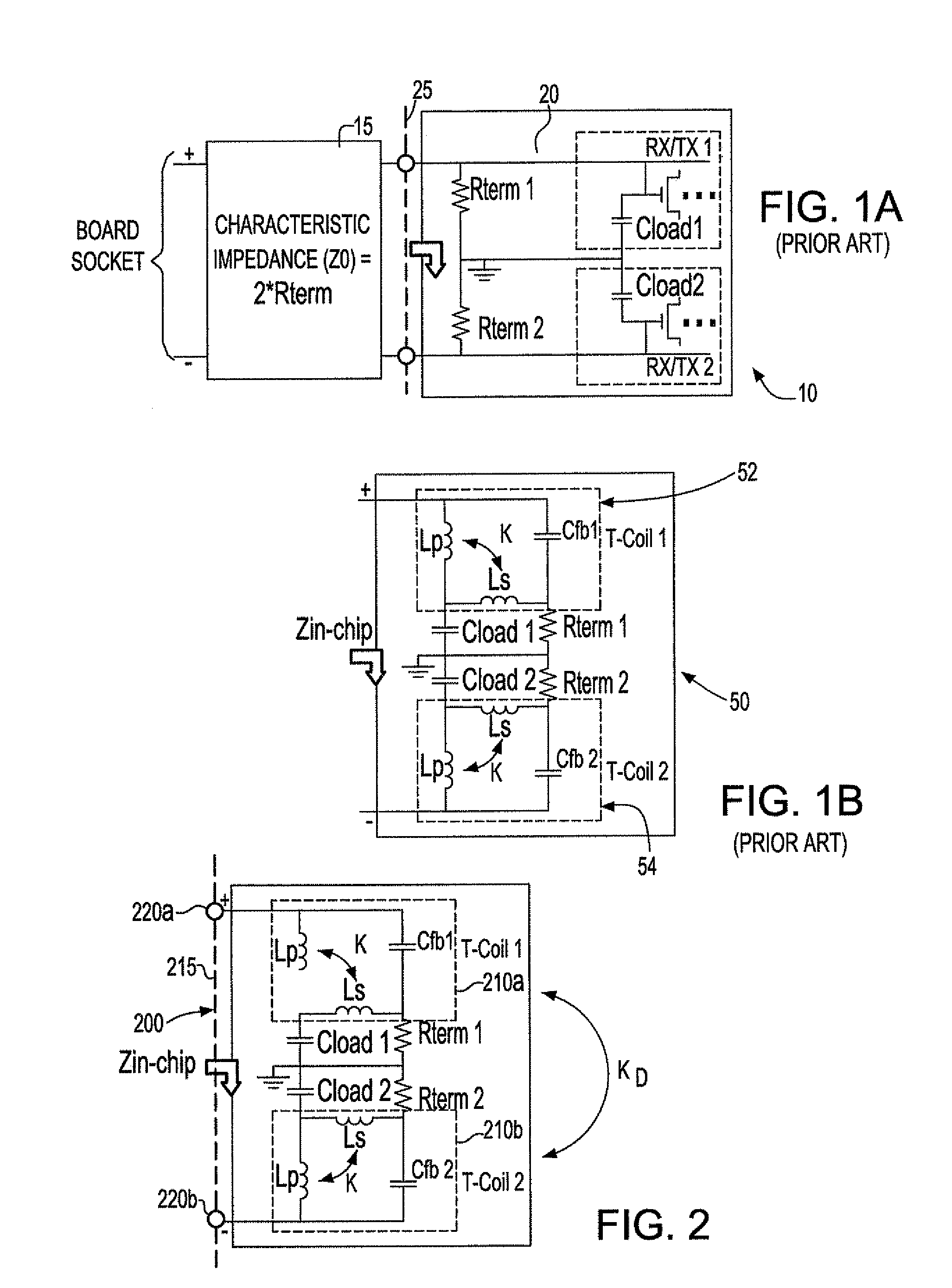Area efficient, differential T-coil impedance-matching circuit for high speed communications applications