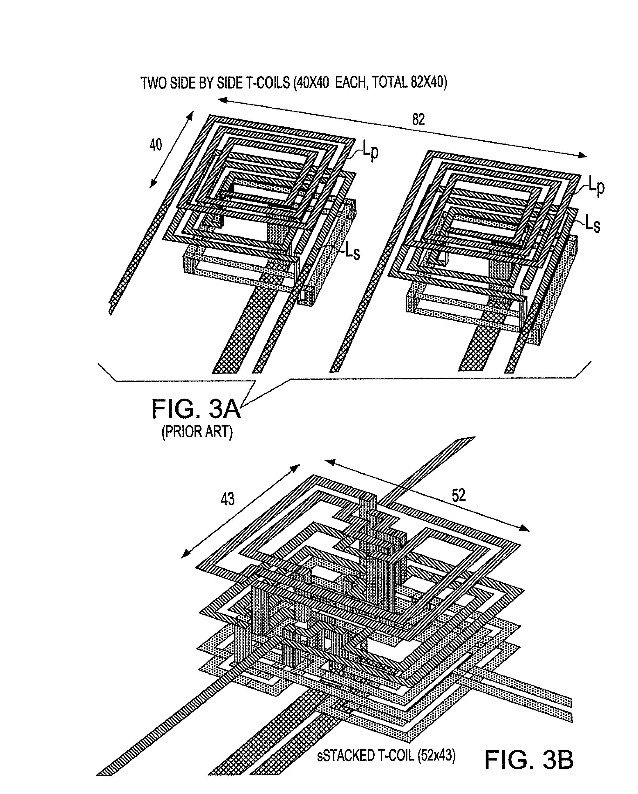 Area efficient, differential T-coil impedance-matching circuit for high speed communications applications