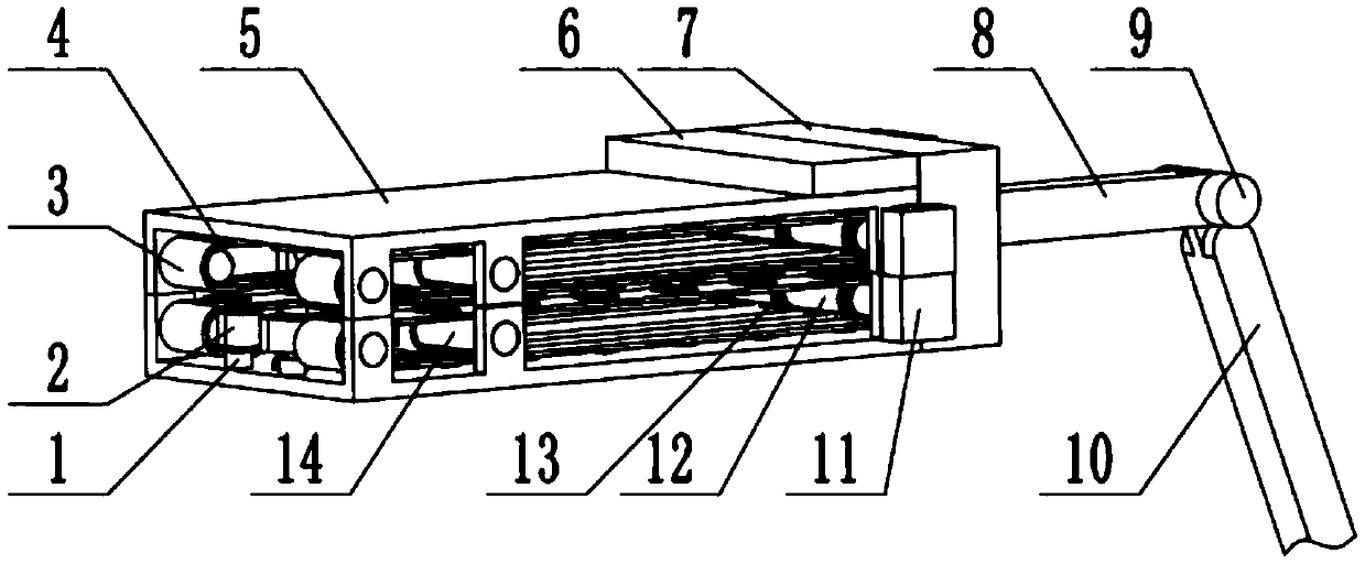 An apple bagging device