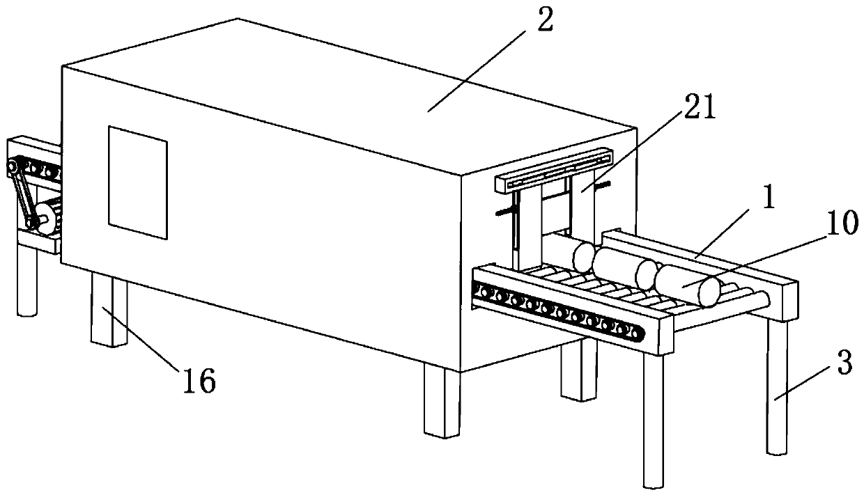 Metal heat treatment furnace capable of achieving continuous feeding conveniently