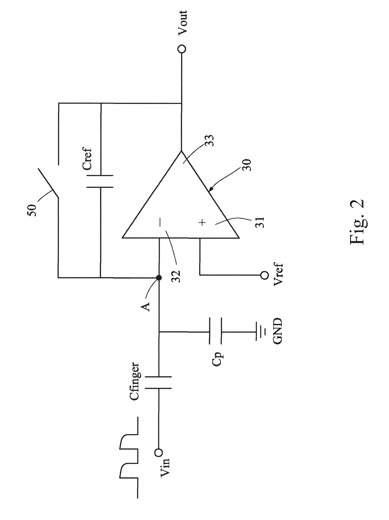 Suspended capacitive fingerprint sensor and method for manufacturing the same