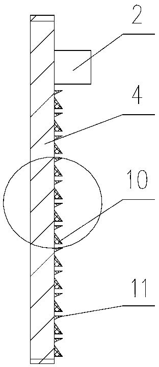 Shaking table for pre-concentrating vanadium by performing ore dressing on vanadium-containing stone coal