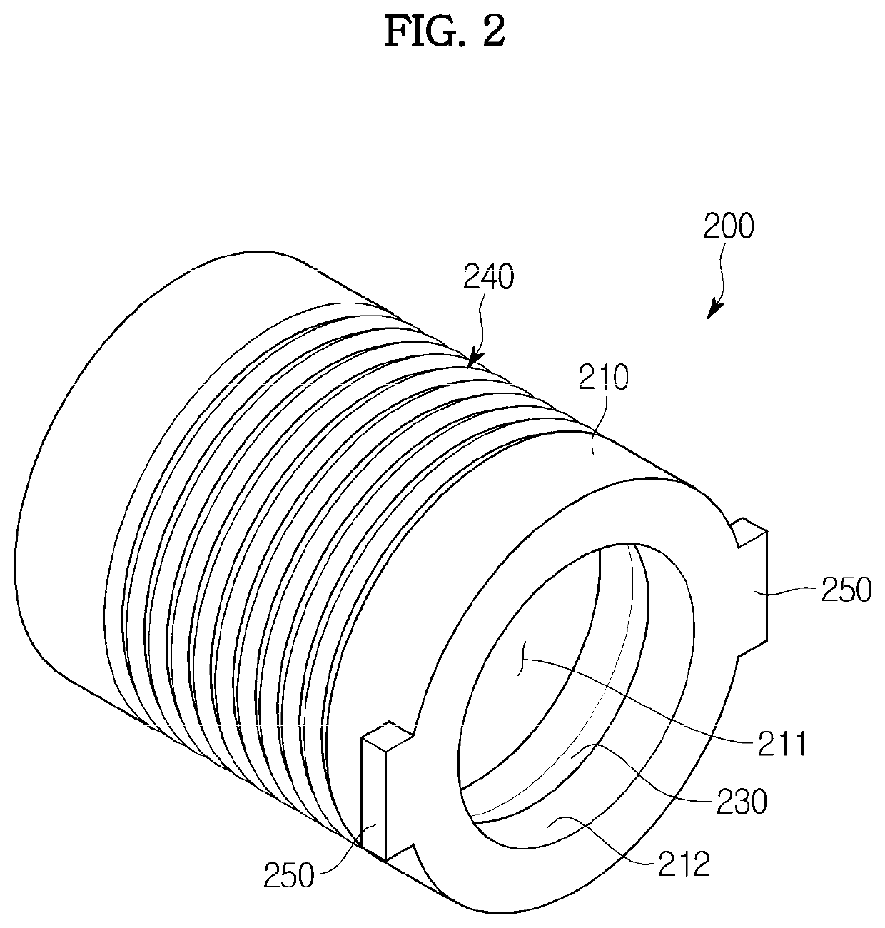 Friction member and master cylinder comprising same