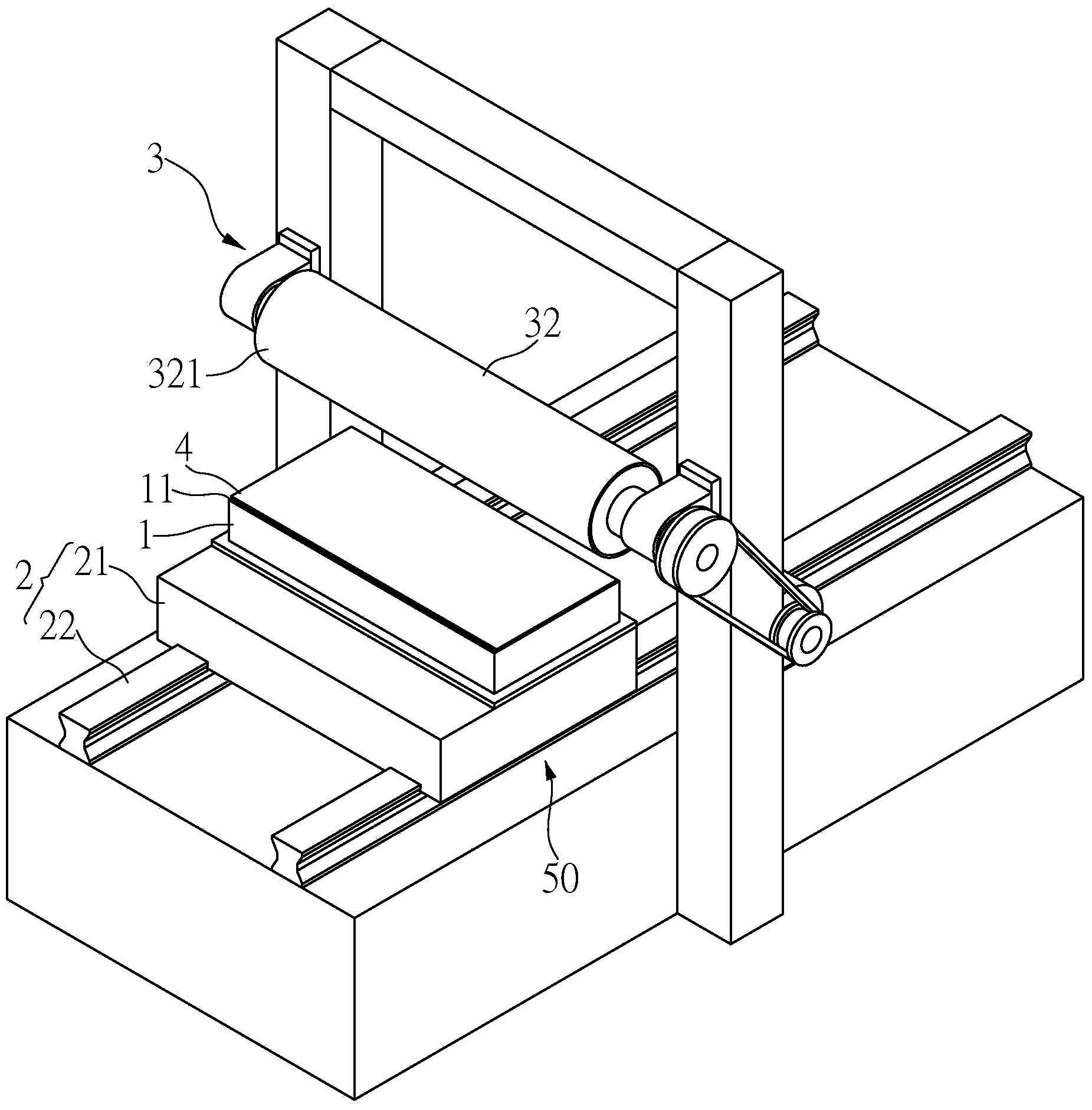 Device for forming circuit on touch panel and circuit forming method